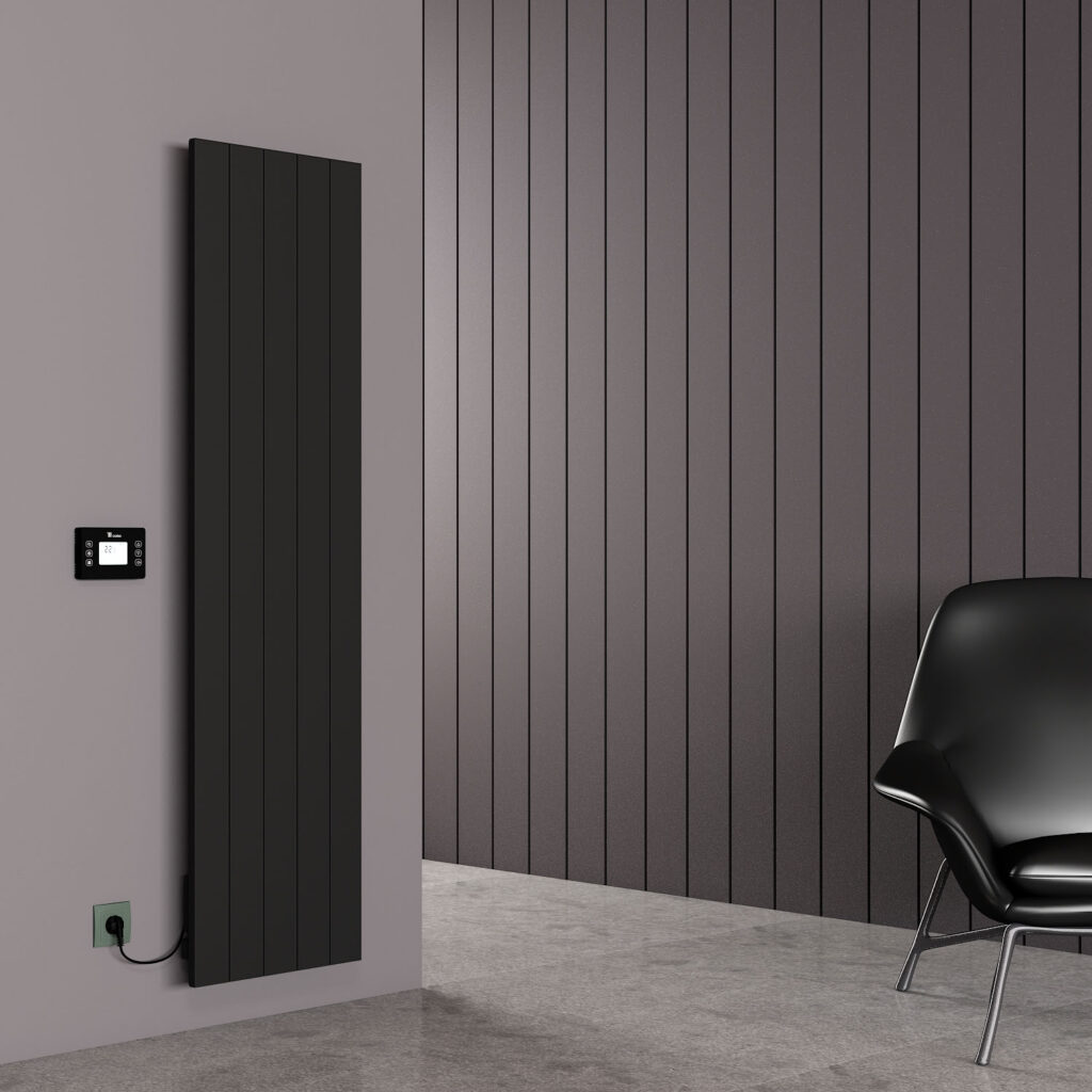 Buy Carisa Boreas N Vertical Black Electric Radiator Poshrads