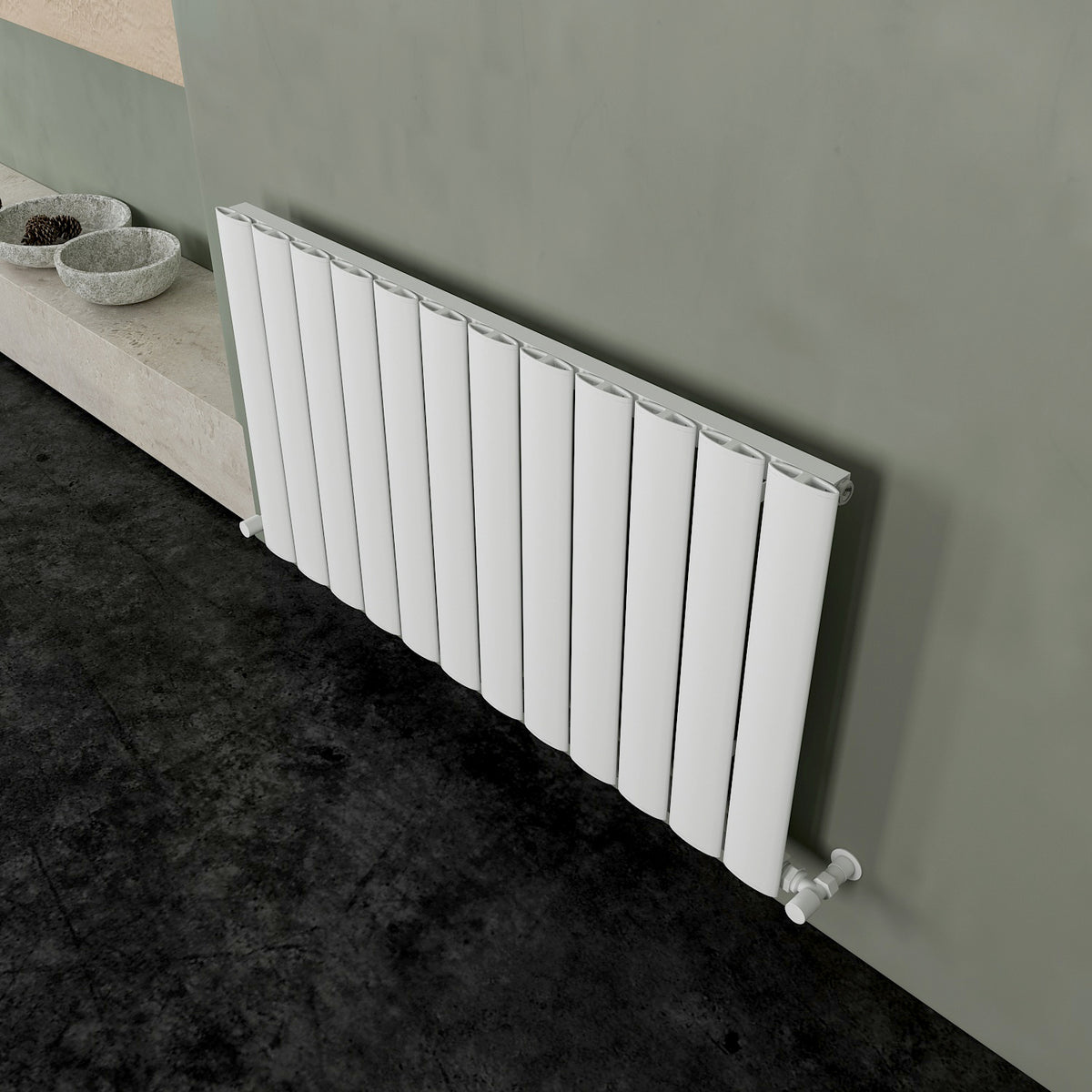 Carisa Elliptic Aluminium Designer Radiator