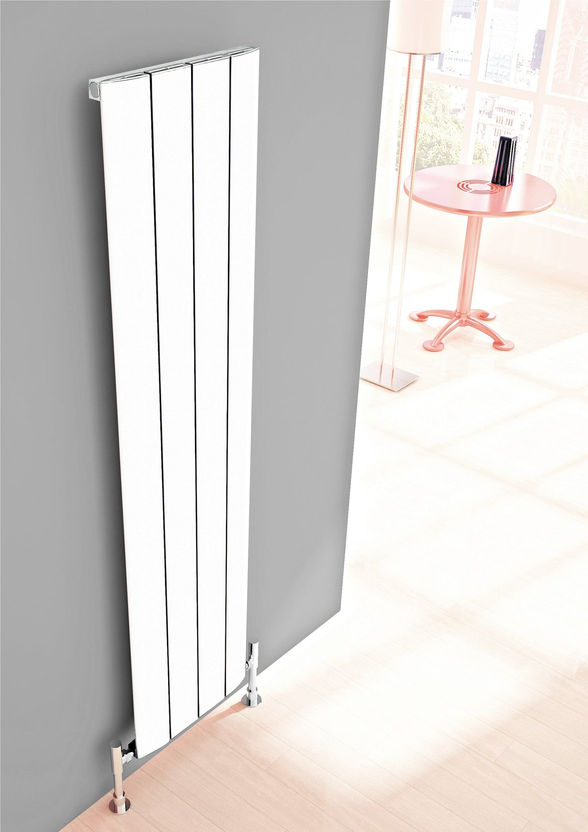 Carisa Slim Aluminium Designer Radiator – White