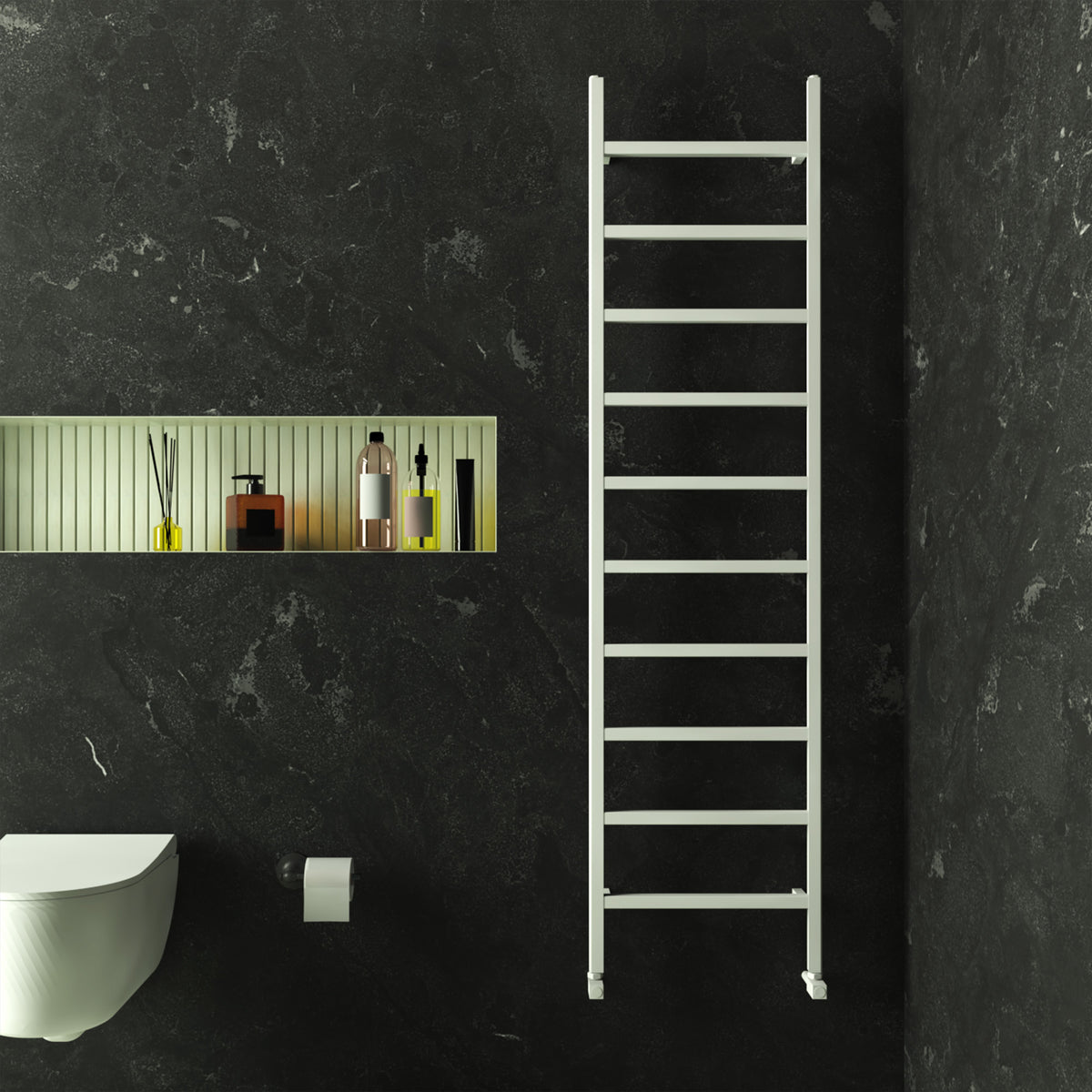 Carisa Maya Aluminium Heated Towel Rail