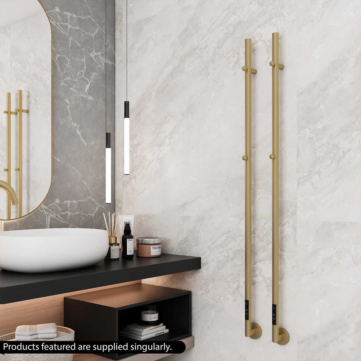 Carisa Dante Electric Heated Towel Rail