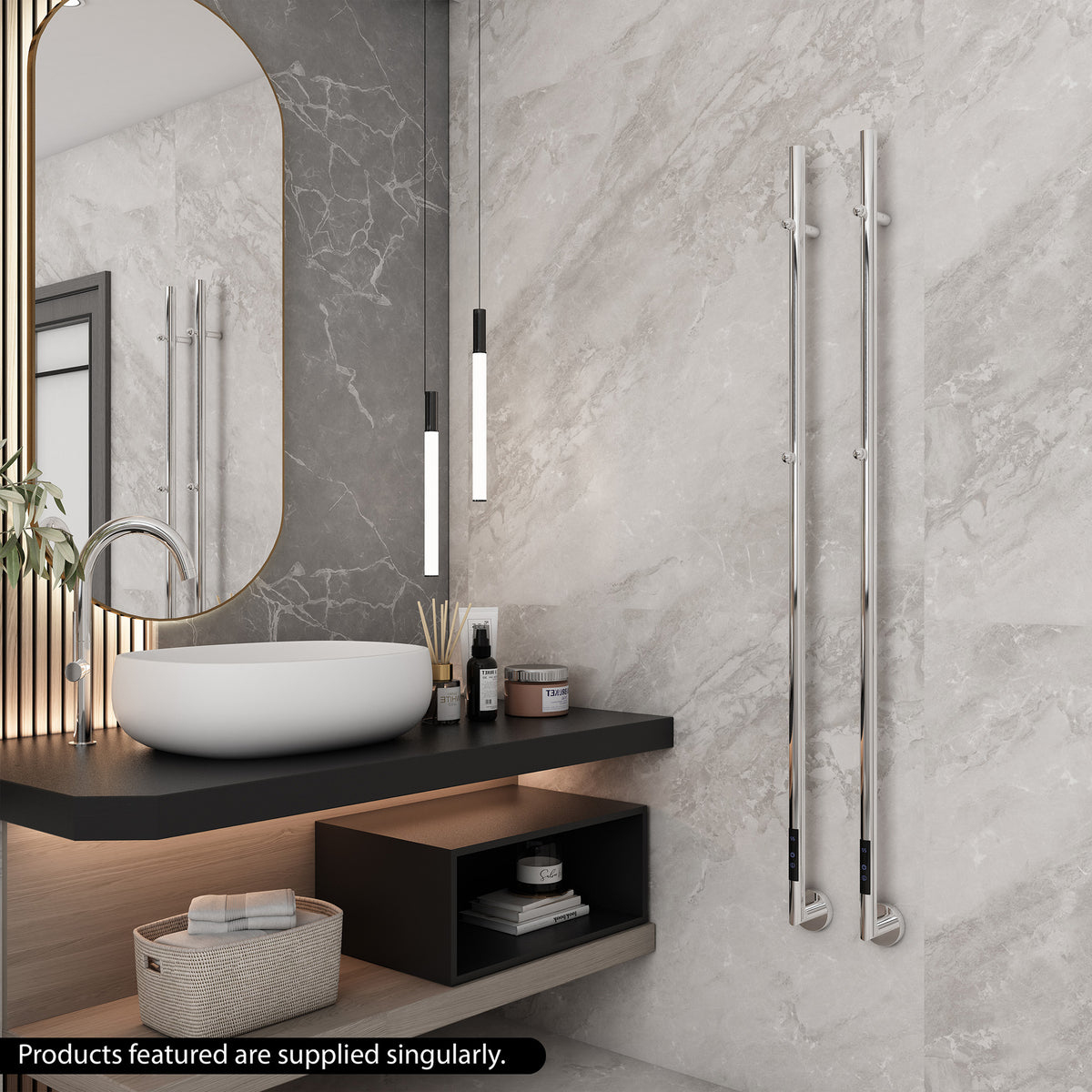 Carisa Dante Electric Heated Towel Rail