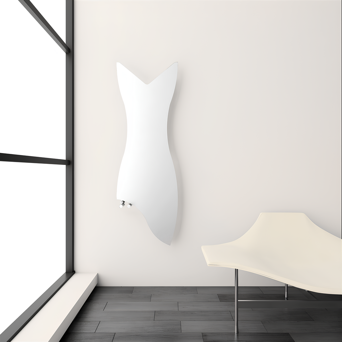 Carisa Glasgow Steel Flat Panel Radiator – White