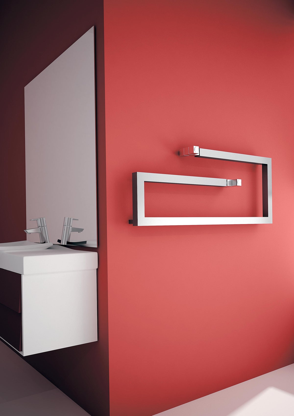 Carisa Klips Stainless Steel Heated Towel Rail