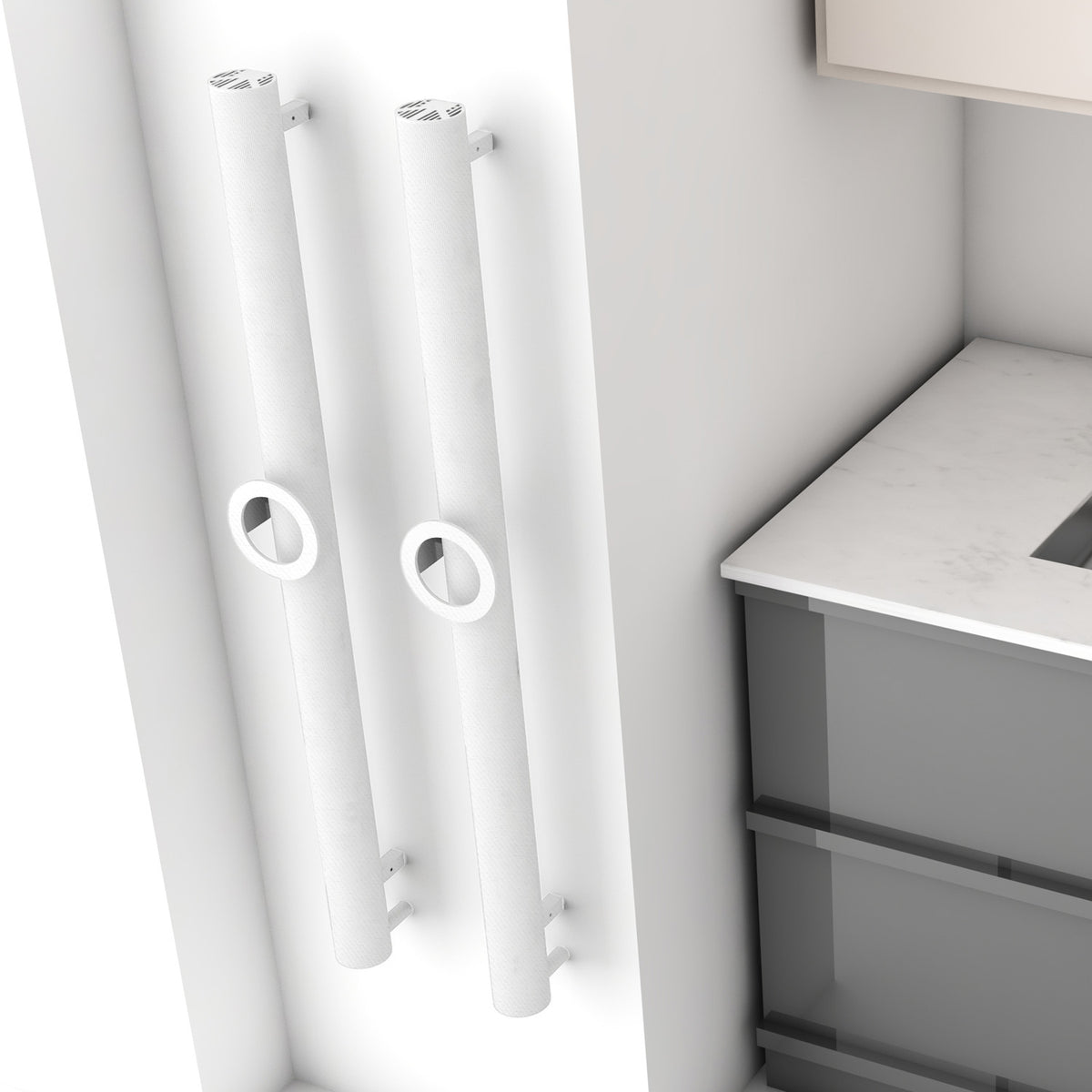 Carisa Otto Single Electric Heated Towel Rail