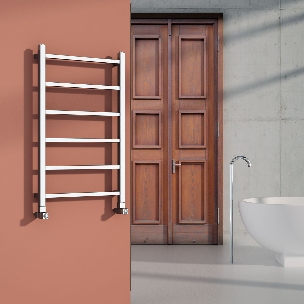 Carisa Thor Steel Heated Towel Rail