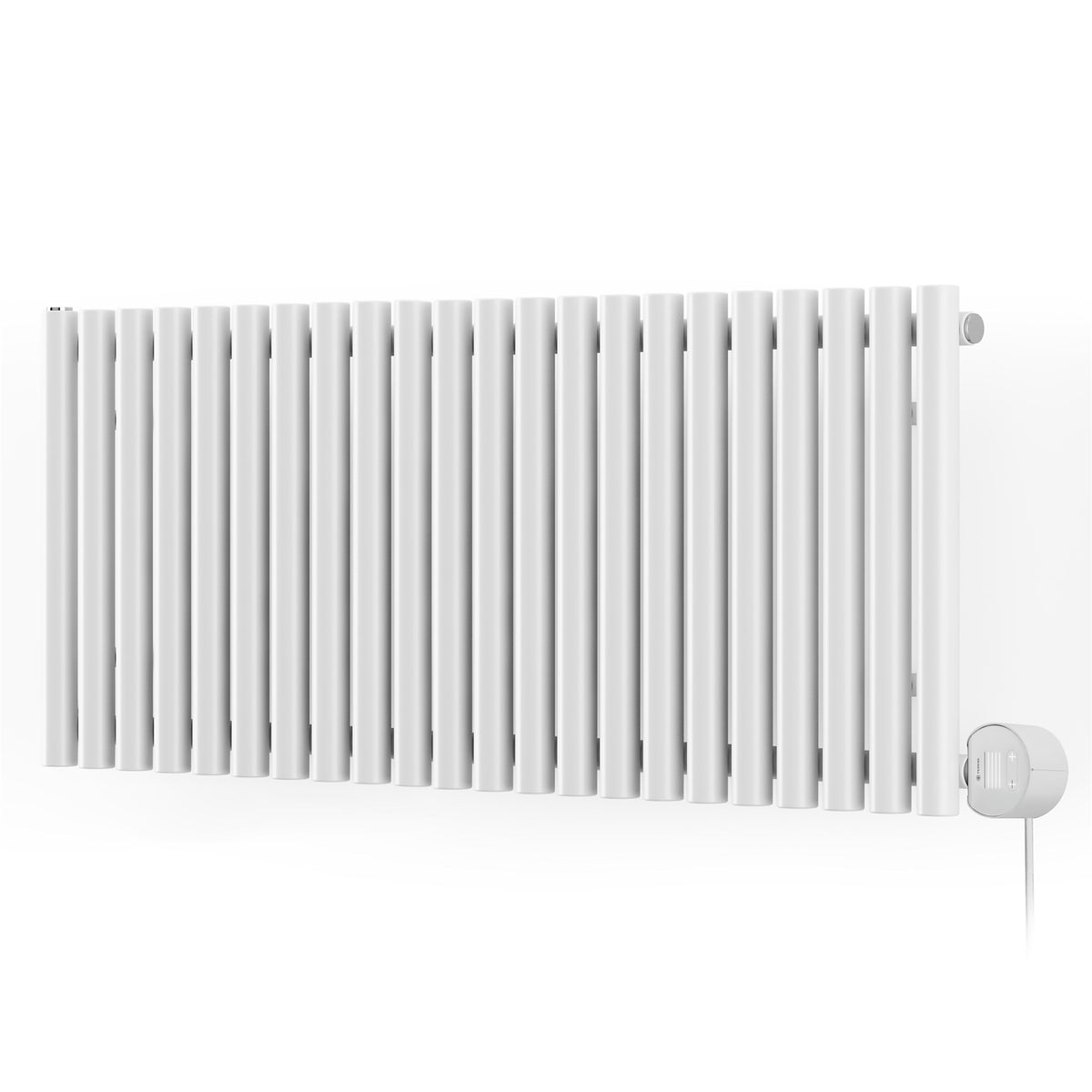 Terma Rolo Room E Electric Designer Radiator – H 580 x W 1195 mm – 1000 W, White RAL 9016, Wi-Fi