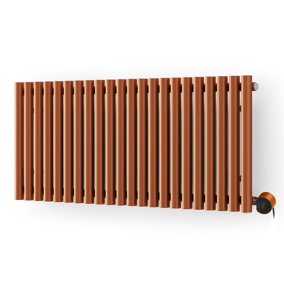 Terma Rolo Room E Electric Designer Radiator – H 580 x W 1195 mm – 1000 W, True Copper, Wi-Fi