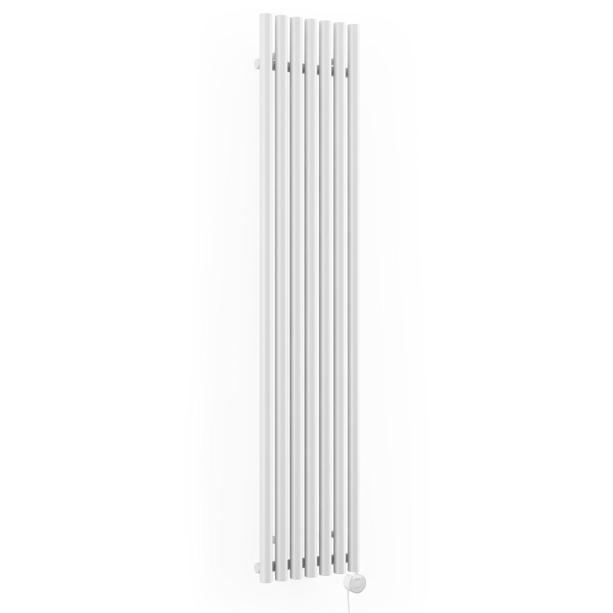 Terma Rolo Room E Electric Designer Radiator – H 1800 x W 370 mm – 800 W, White RAL 9016, Wi-Fi