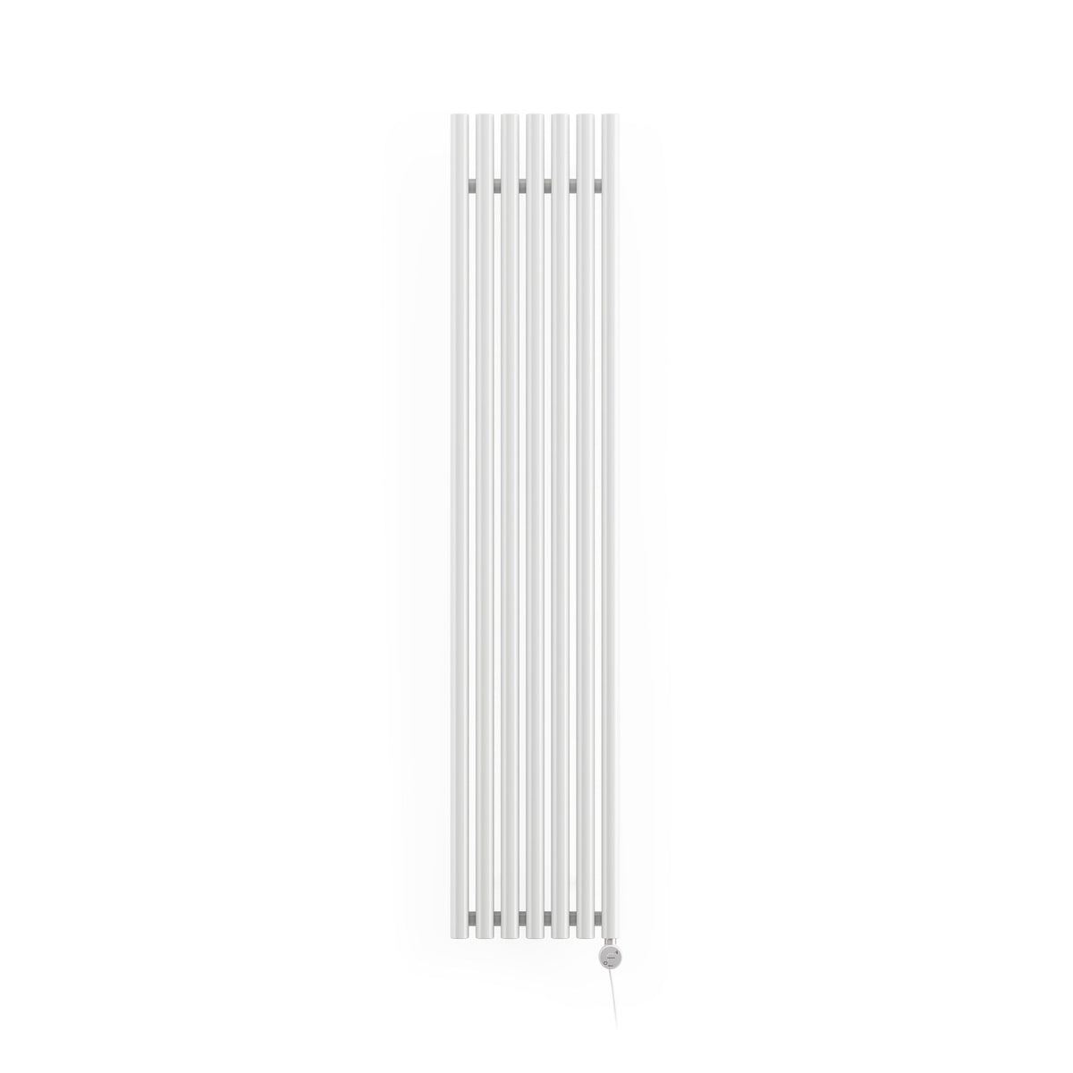 Terma Rolo Room E Electric Designer Radiator – H 1800 x W 370 mm – 800 W, White RAL 9016, Bluetooth