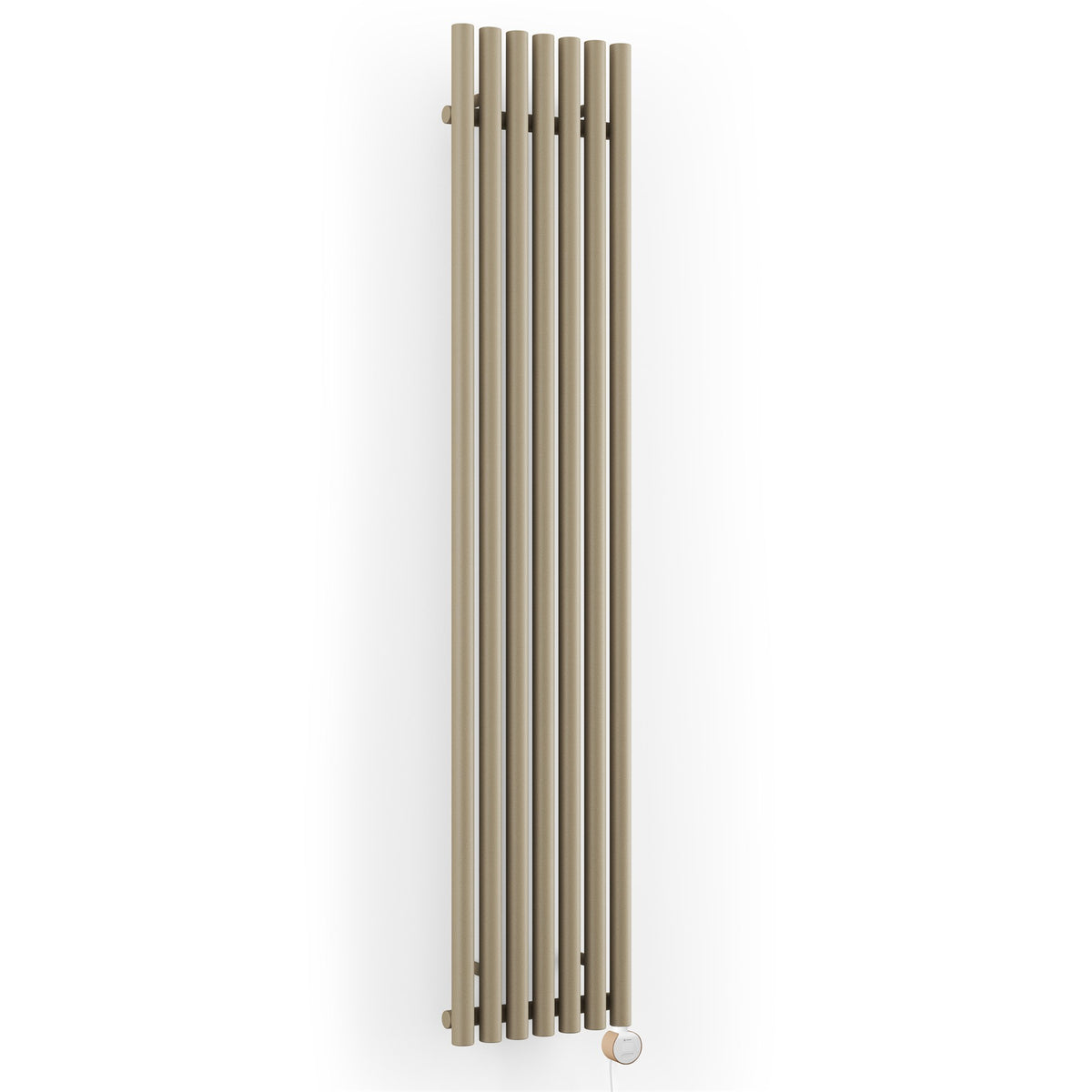 Terma Rolo Room E Electric Designer Radiator – H 1800 x W 370 mm – 800 W, Quartz Mocha, Wi-Fi