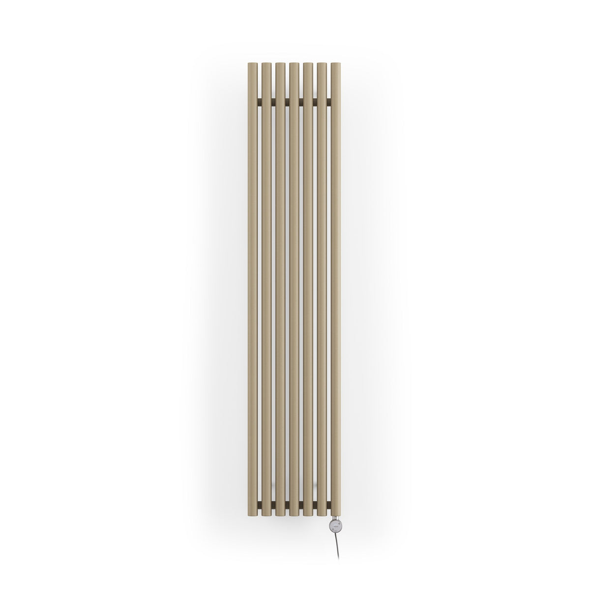 Terma Rolo Room E Electric Designer Radiator – H 1800 x W 370 mm – 800 W, Quartz Mocha, Bluetooth