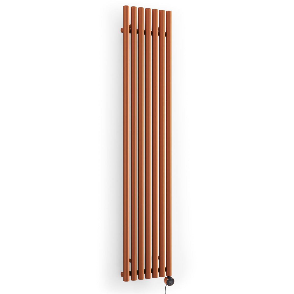 Terma Rolo Room E Electric Designer Radiator – H 1800 x W 370 mm – 800 W, True Copper, Wi-Fi