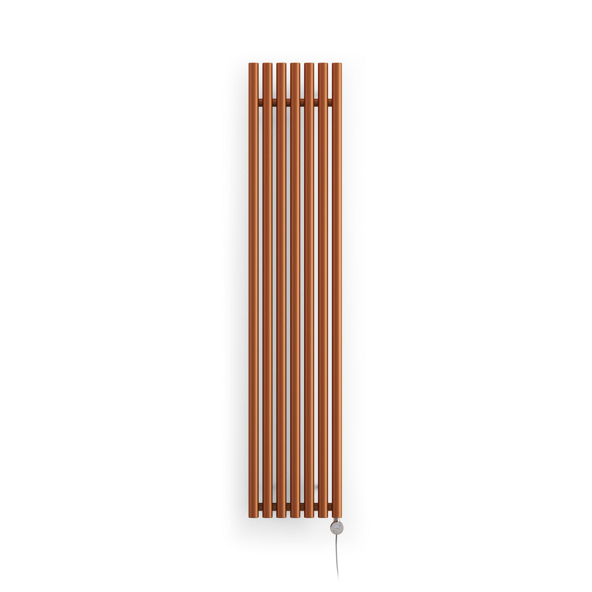 Terma Rolo Room E Electric Designer Radiator – H 1800 x W 370 mm – 800 W, True Copper, Bluetooth