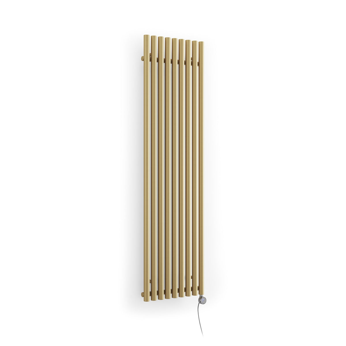 Terma Rolo Room E Electric Designer Radiator – H 1800 x W 480 mm – 1000 W, Brass, Bluetooth