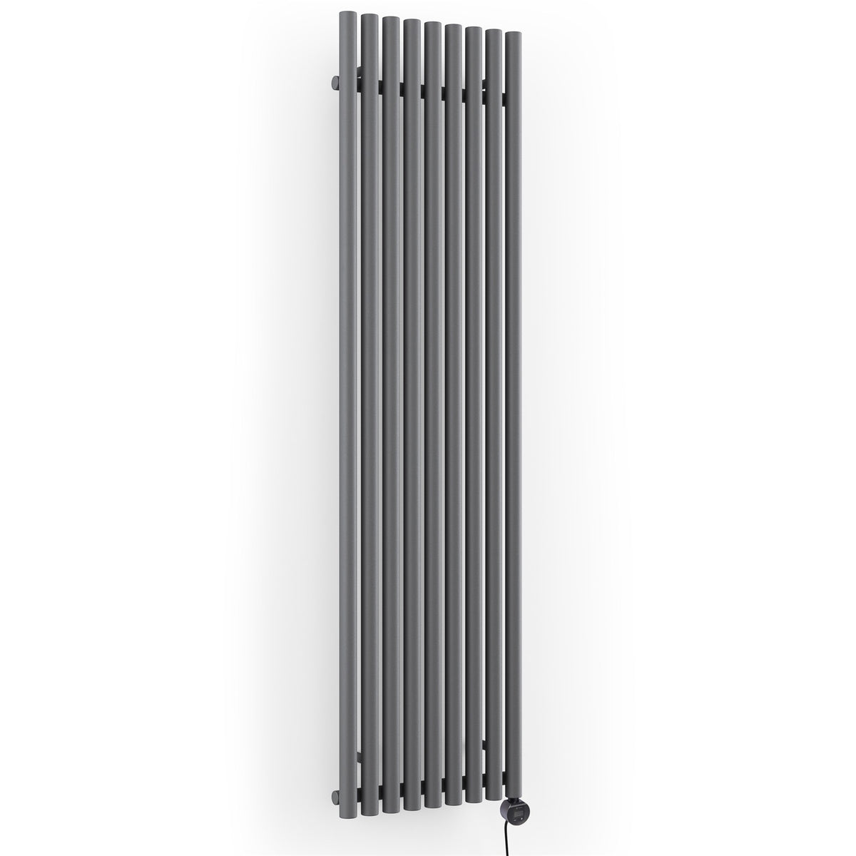 Terma Rolo Room E Electric Designer Radiator – H 1800 x W 480 mm – 1000 W, Modern Grey, Wi-Fi