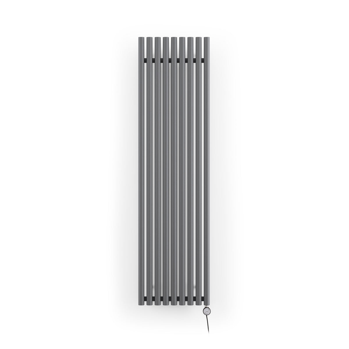 Terma Rolo Room E Electric Designer Radiator – H 1800 x W 480 mm – 1000 W, Modern Grey, Bluetooth