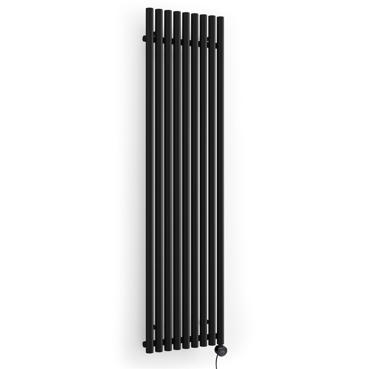Terma Rolo Room E Electric Designer Radiator – H 1800 x W 480 mm – 1000 W, Heban Black, Wi-Fi