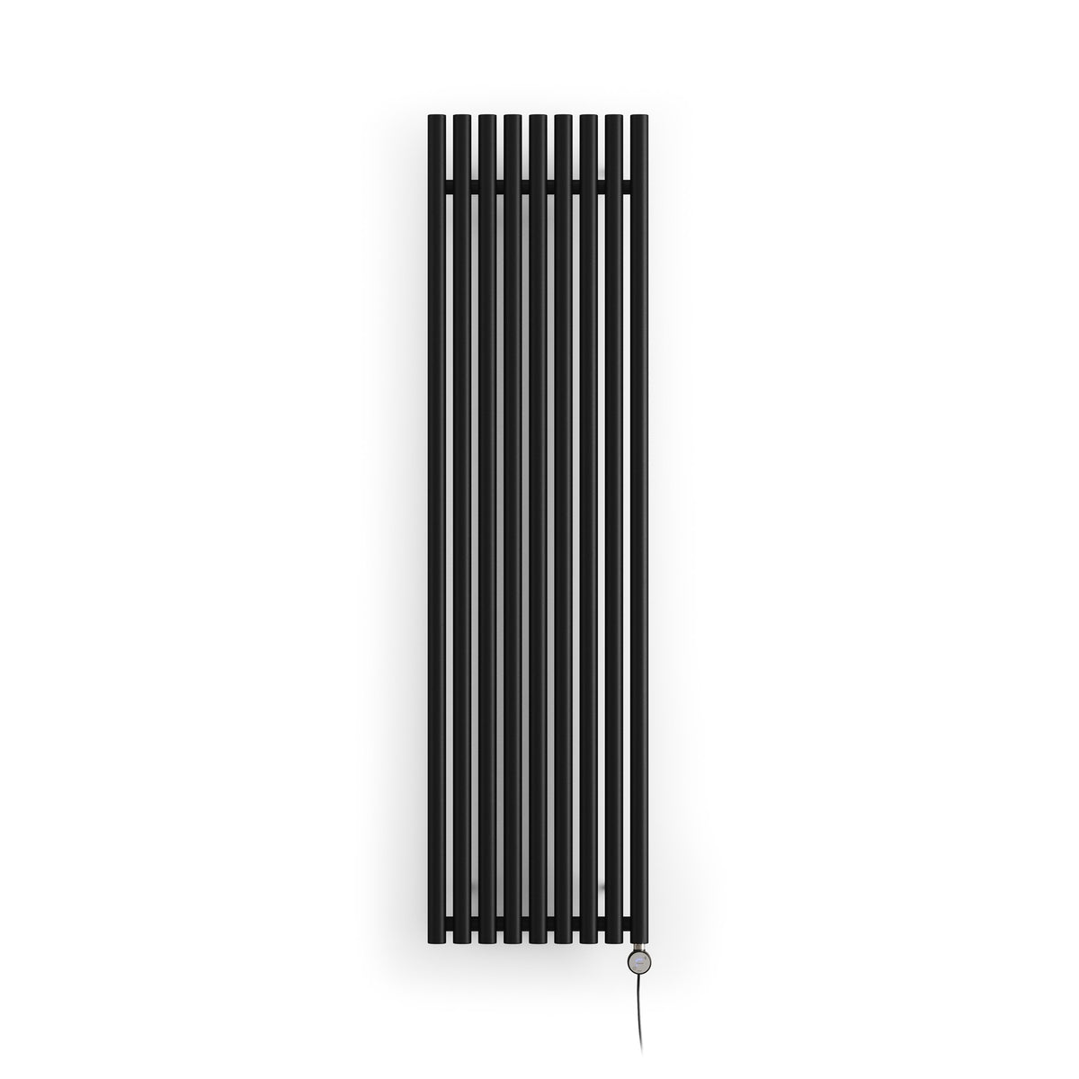 Terma Rolo Room E Electric Designer Radiator – H 1800 x W 480 mm – 1000 W, Heban Black, Bluetooth