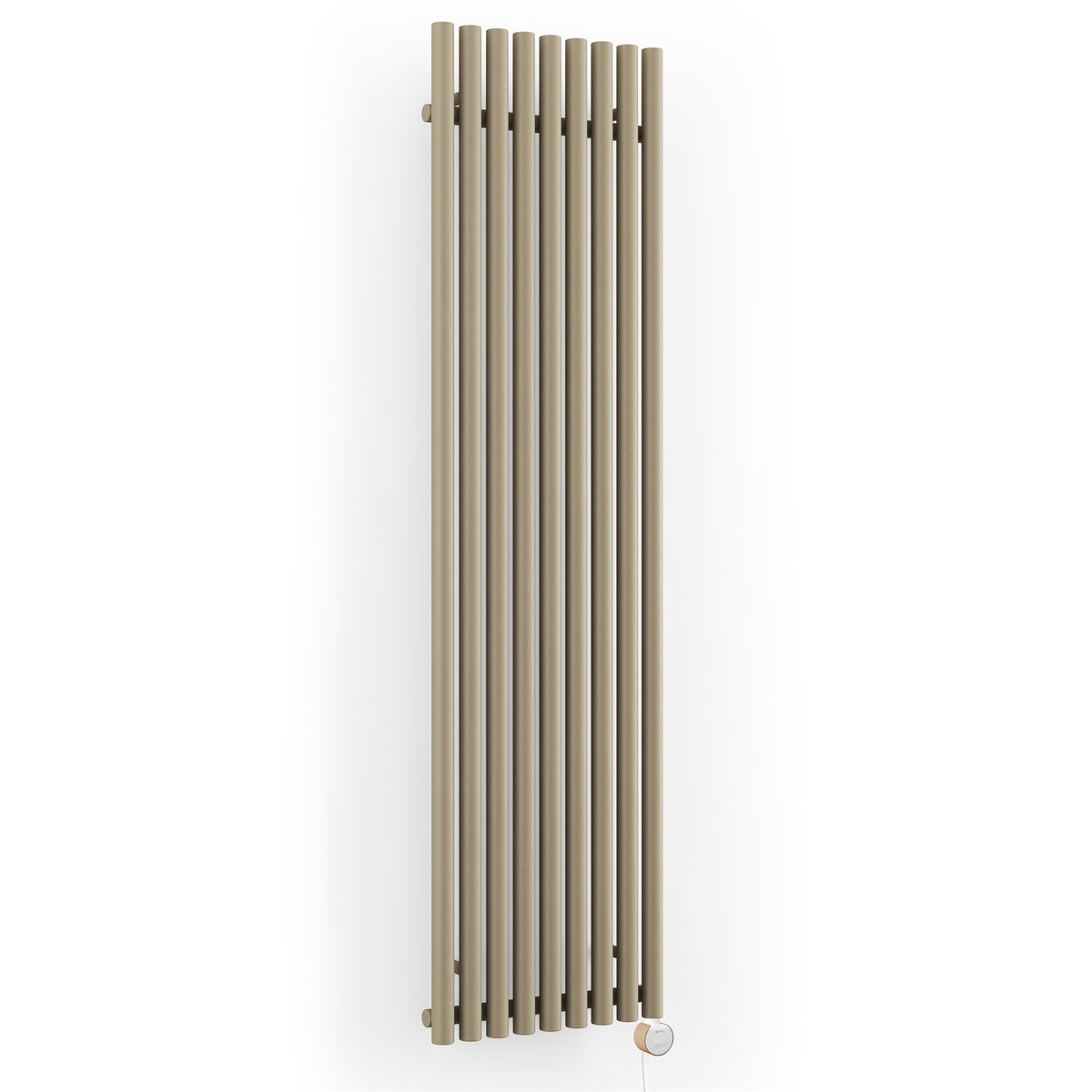 Terma Rolo Room E Electric Designer Radiator – H 1800 x W 480 mm – 1000 W, Quartz Mocha, Wi-Fi