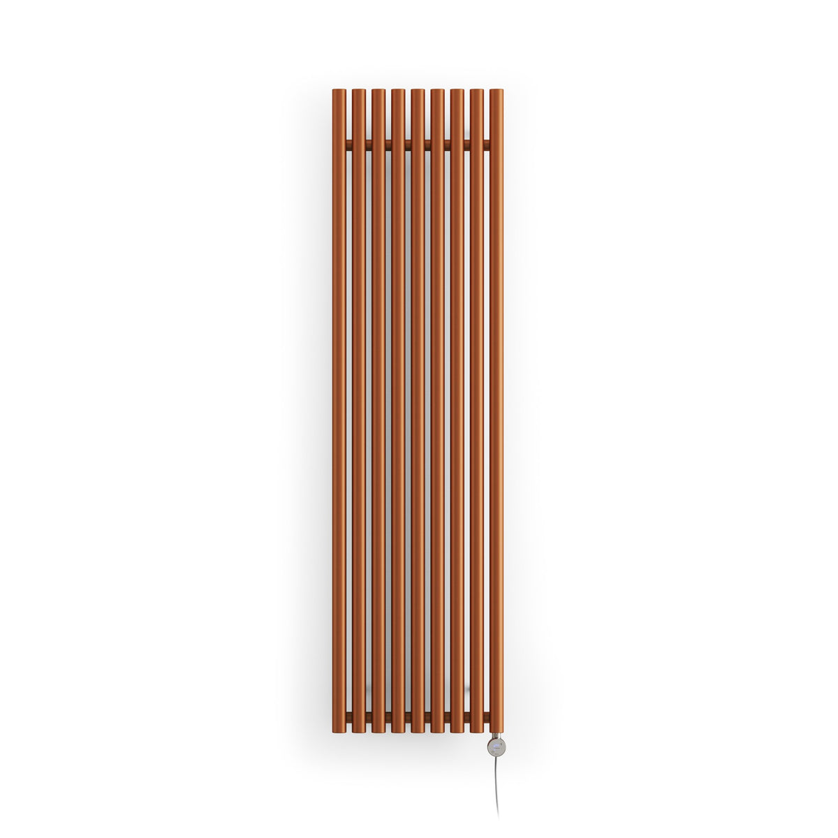 Terma Rolo Room E Electric Designer Radiator – H 1800 x W 480 mm – 1000 W, True Copper, Bluetooth