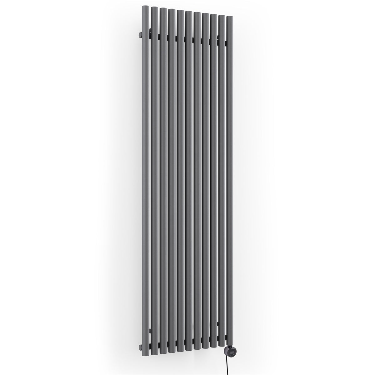 Terma Rolo Room E Electric Designer Radiator – H 2000 x W 590 mm – 1500 W, Modern Grey, Wi-Fi