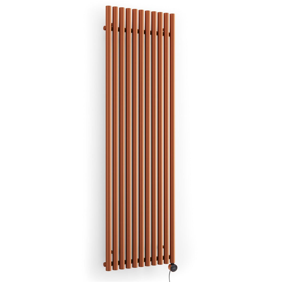 Terma Rolo Room E Electric Designer Radiator – H 2000 x W 590 mm – 1500 W, True Copper, Wi-Fi