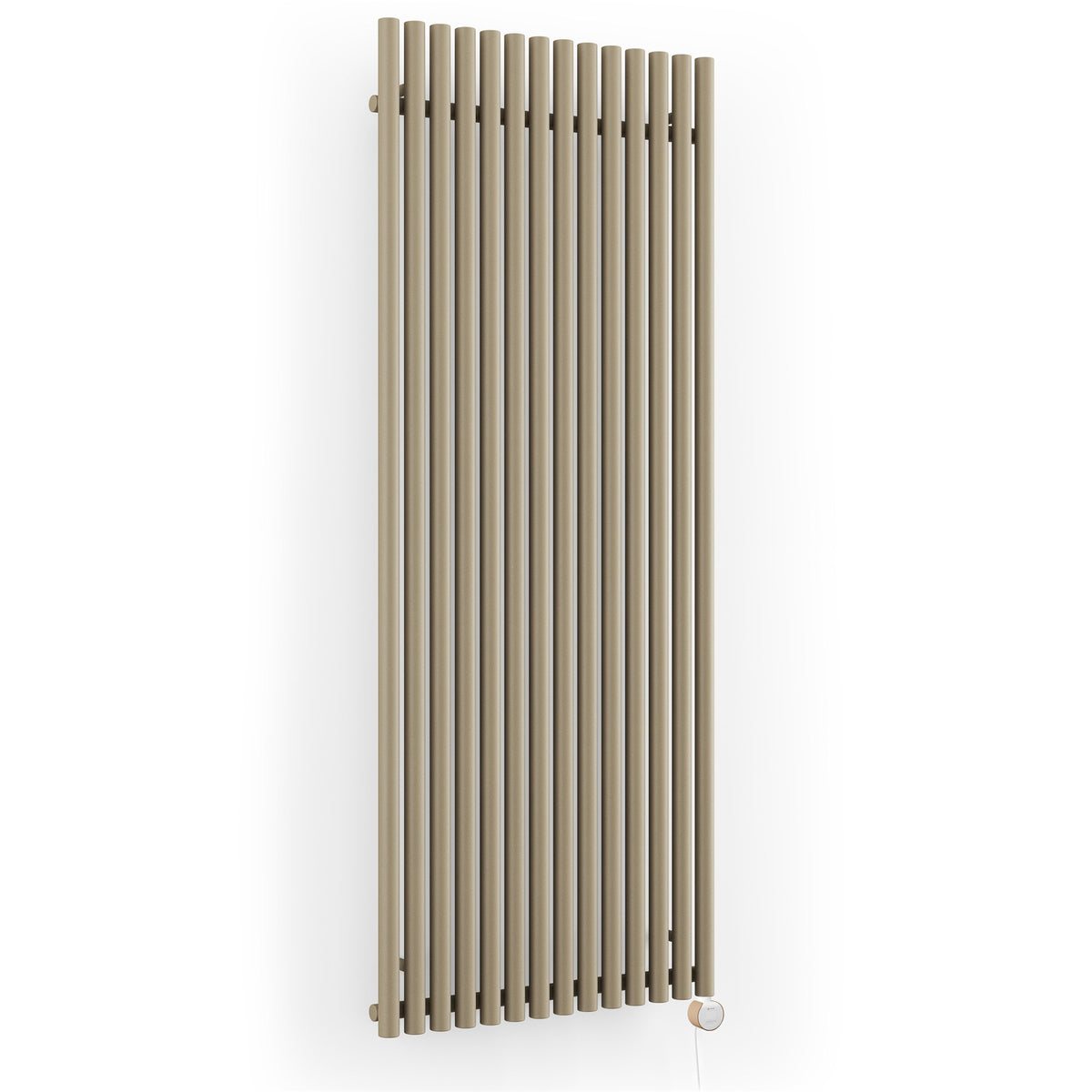 Terma Rolo Room E Electric Designer Radiator – H 2000 x W 755 mm – 2000 W, Quartz Mocha, Wi-Fi
