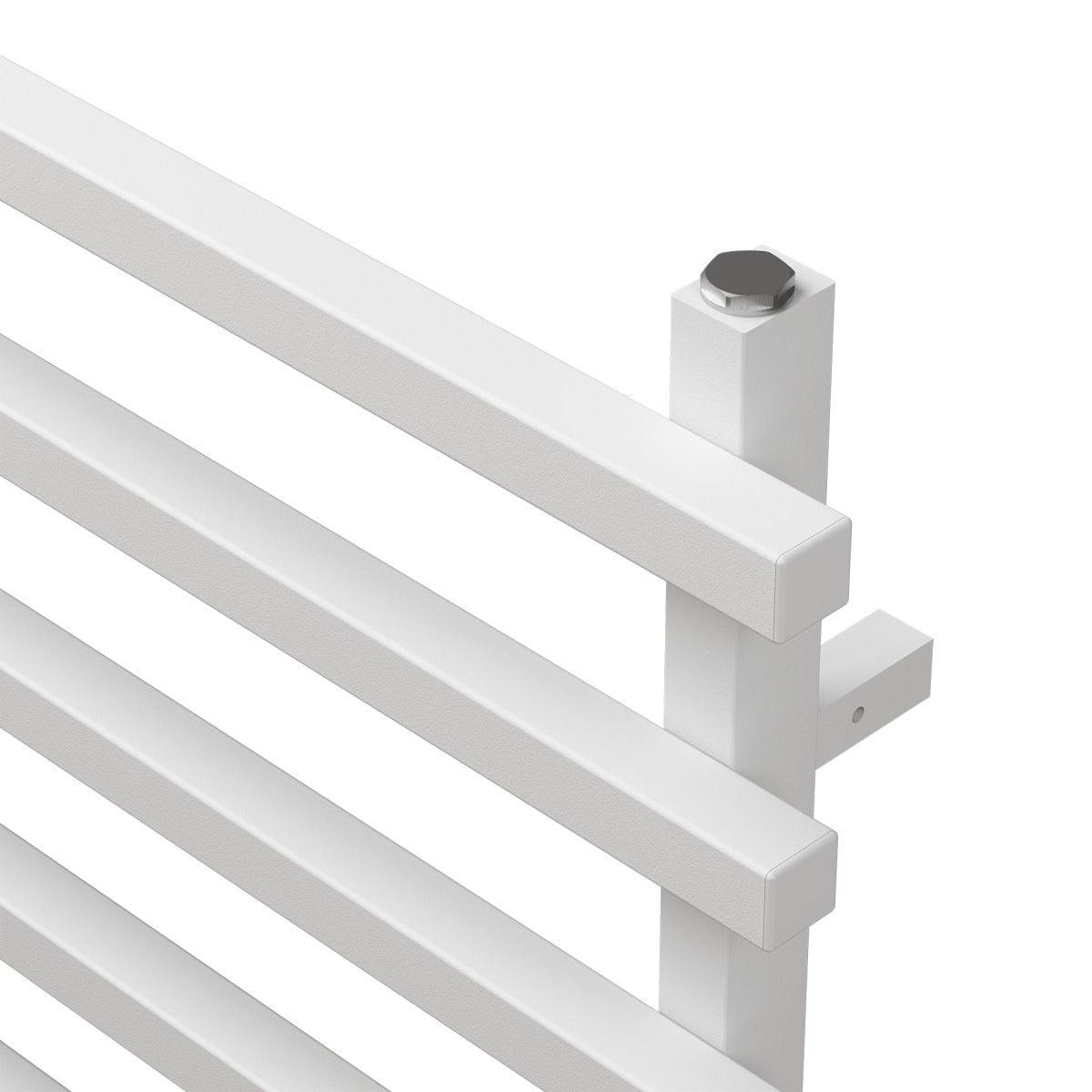 Carisa Baron L Aluminium Heated Towel Rail – White