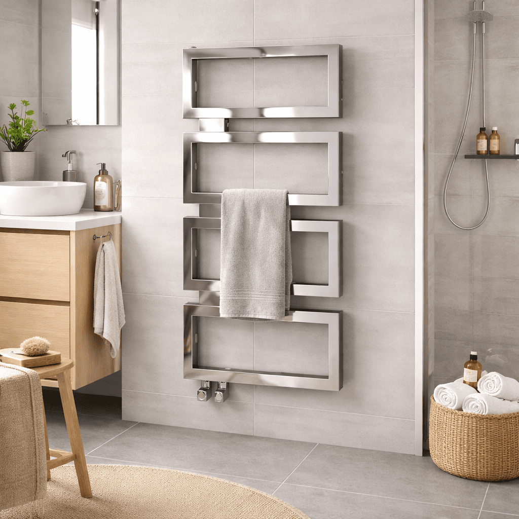Carisa Beck Stainless Steel Heated Towel Rail – Mirror Polished