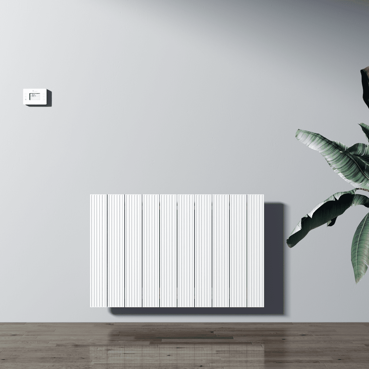 Carisa Boreas M Electric Designer Radiator – White, horizontal