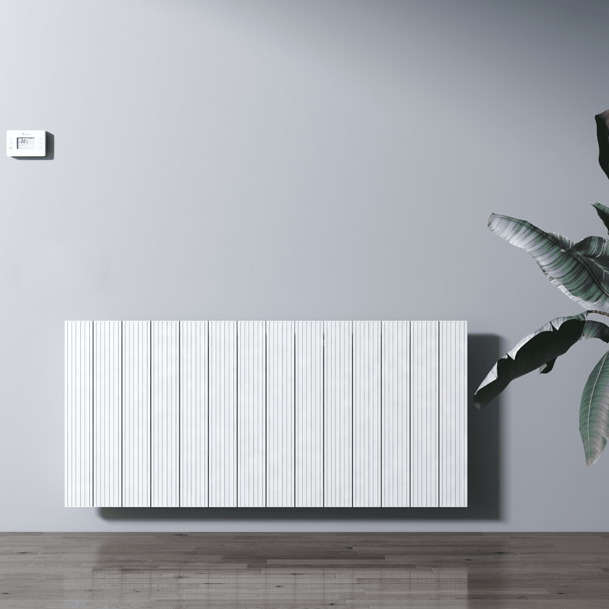 Carisa Boreas M Electric Designer Radiator – White, horizontal