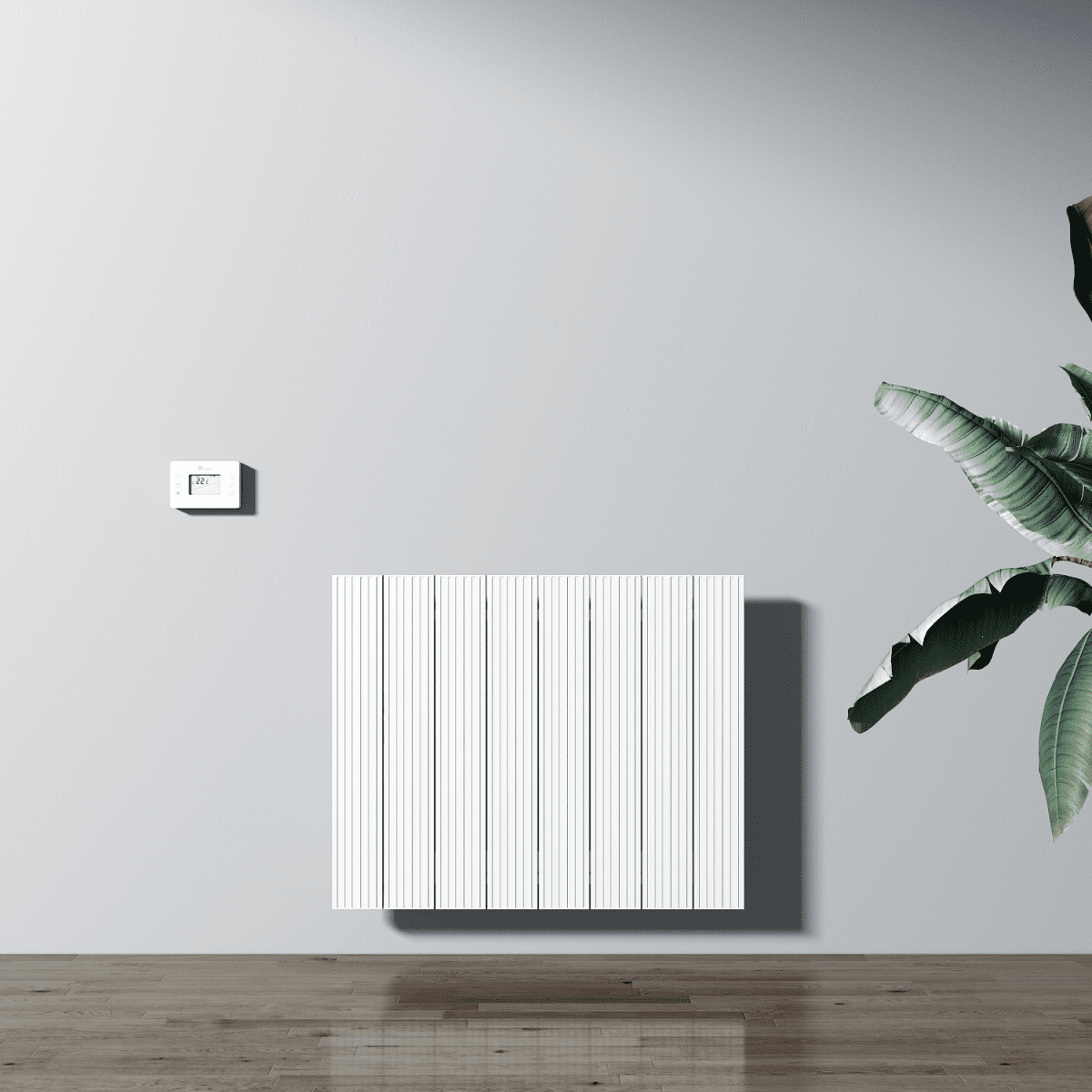 Carisa Boreas M Electric Designer Radiator – White, horizontal