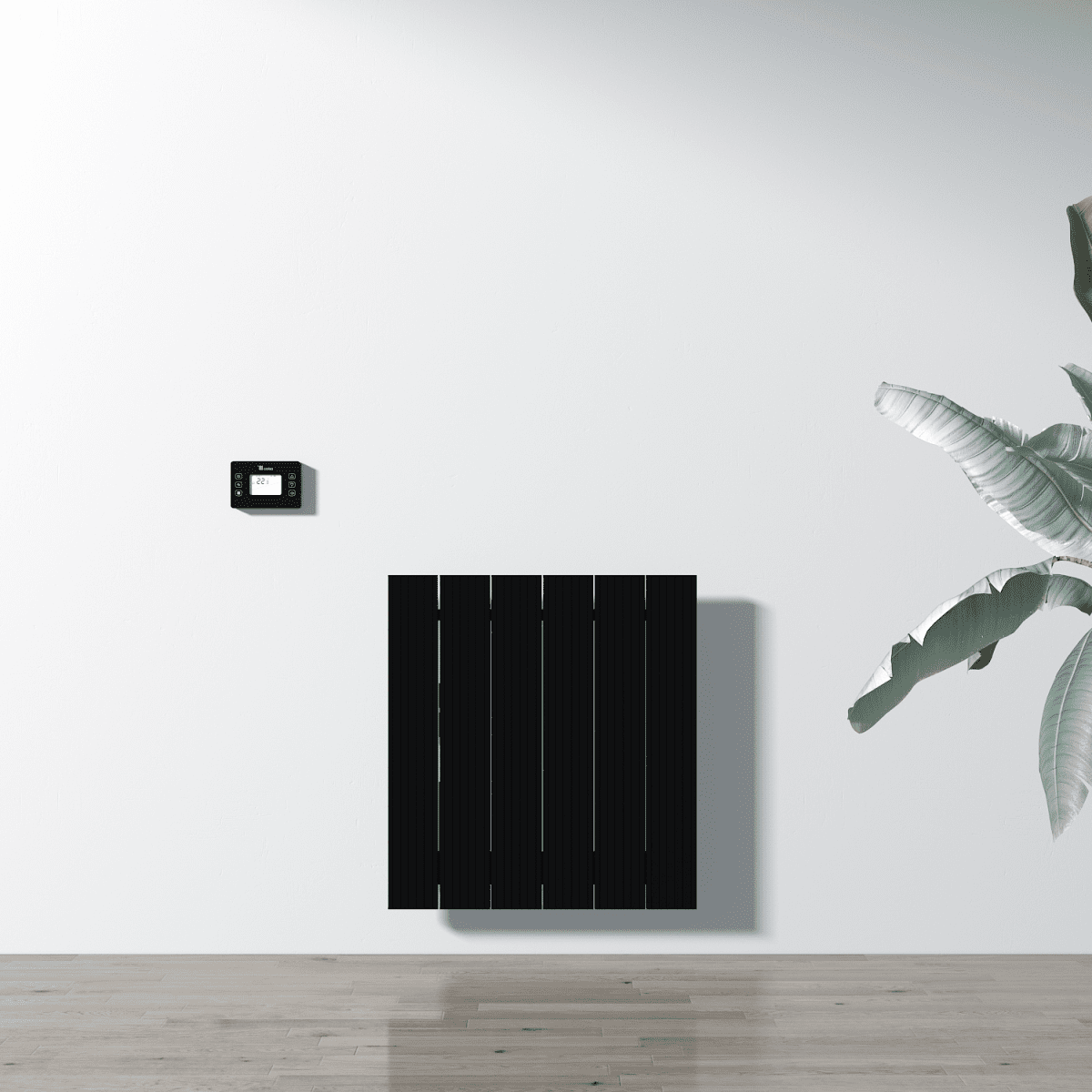 Carisa Boreas M Electric Designer Radiator – Black, horizontal