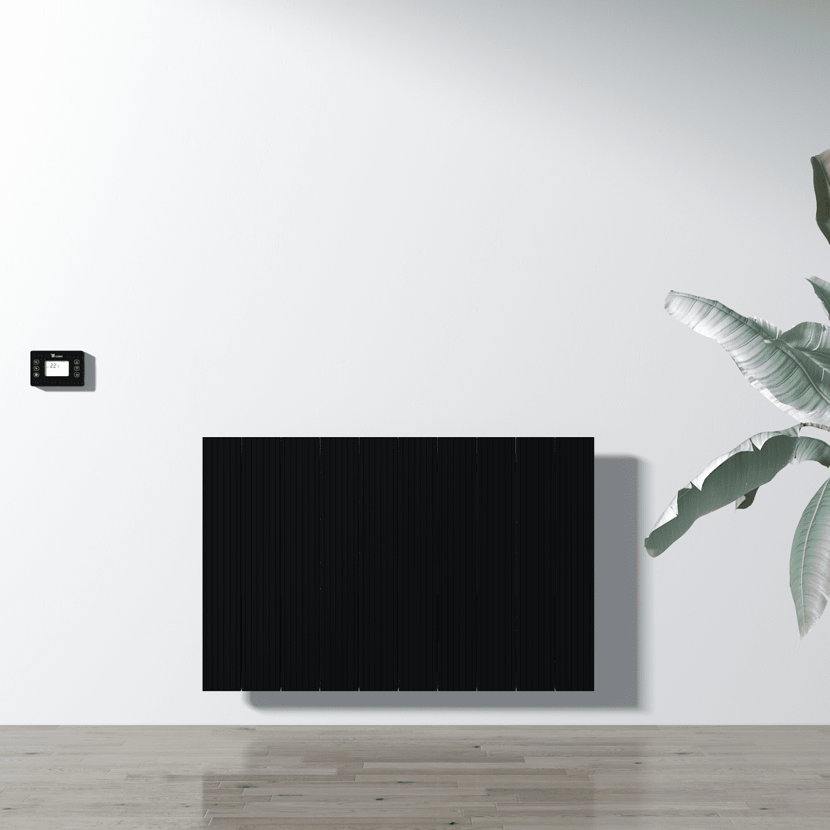 Carisa Boreas M Electric Designer Radiator – Black, horizontal