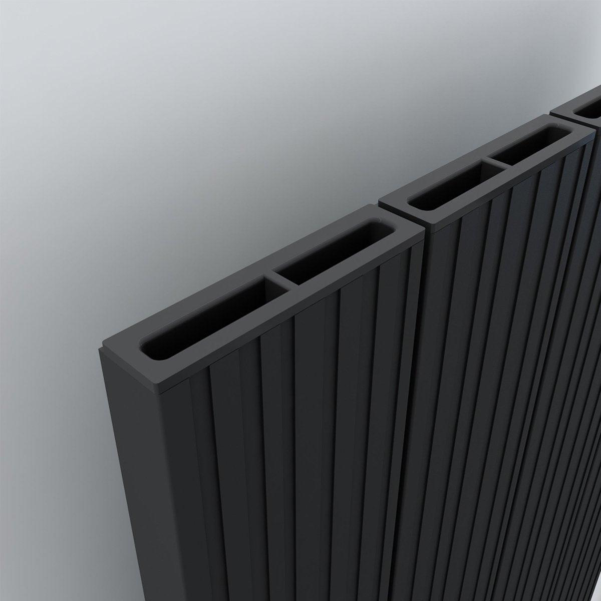 Carisa Boreas M Electric Designer Radiator – Black, horizontal