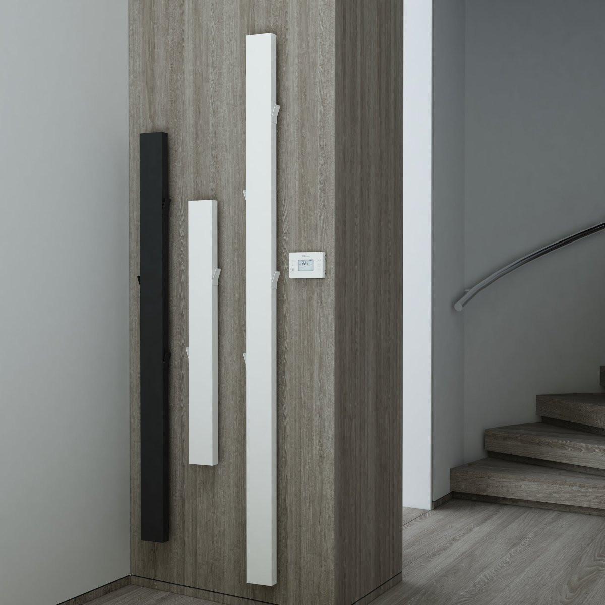 Carisa Boreas Notus S Electric Designer Radiator – White, vertical