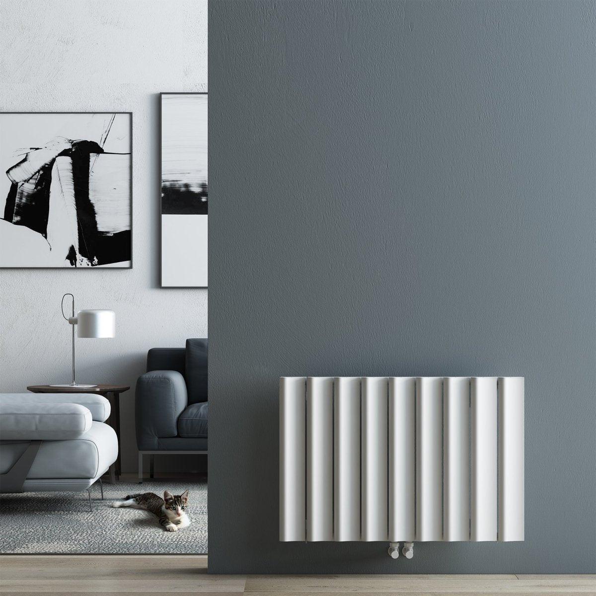 Carisa Burano S Aluminium Designer Radiator – White, horizontal