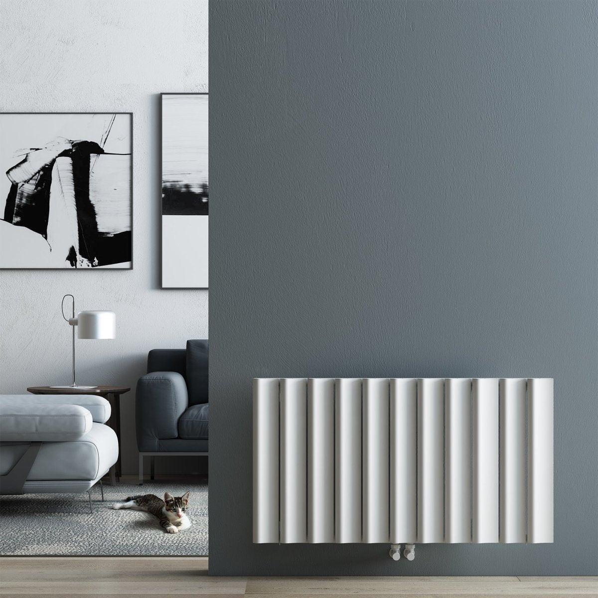 Carisa Burano S Aluminium Designer Radiator – White, horizontal