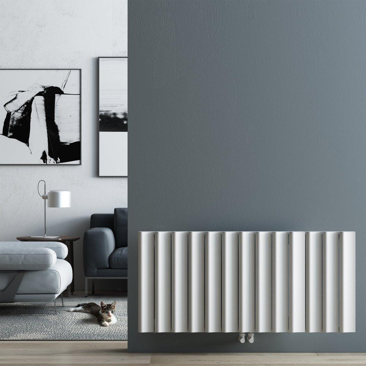Carisa Burano S Aluminium Designer Radiator – White, horizontal