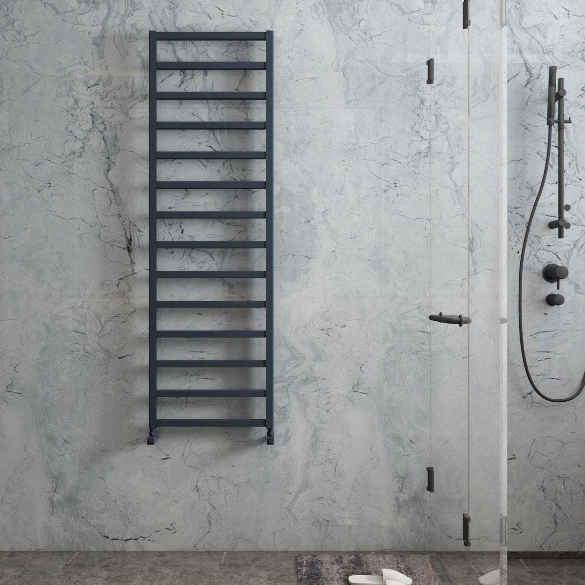 Carisa Burton Aluminium Heated Towel Rail – Anthracite