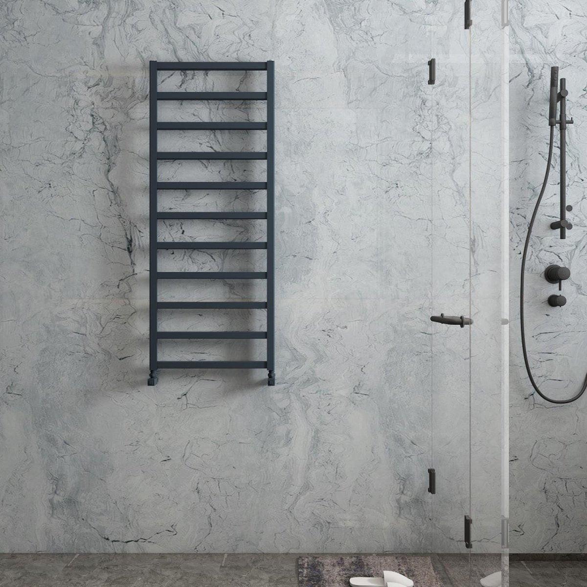 Carisa Burton Aluminium Heated Towel Rail – Anthracite