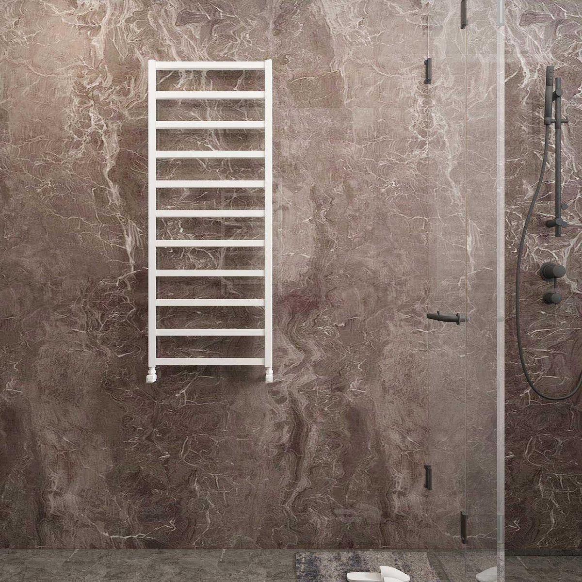 Carisa Burton Aluminium Heated Towel Rail – White