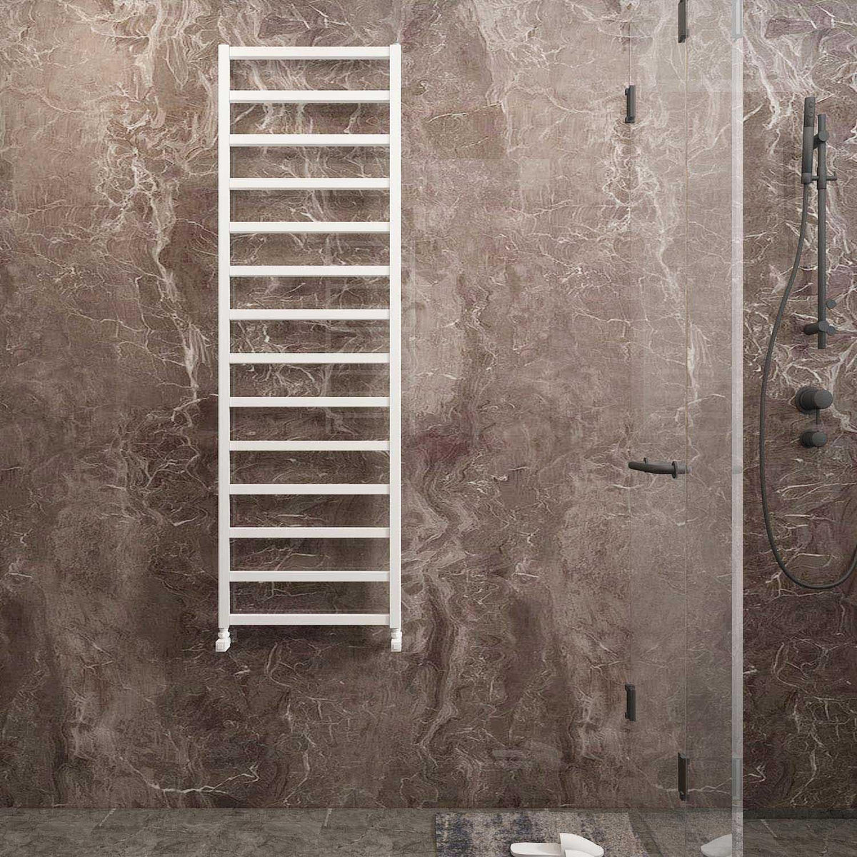 Carisa Burton Aluminium Heated Towel Rail – White