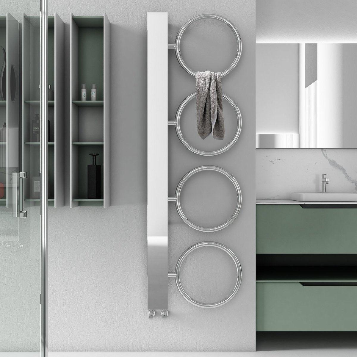 Carisa Castor Stainless Steel Heated Towel Rail – Mirror Polished