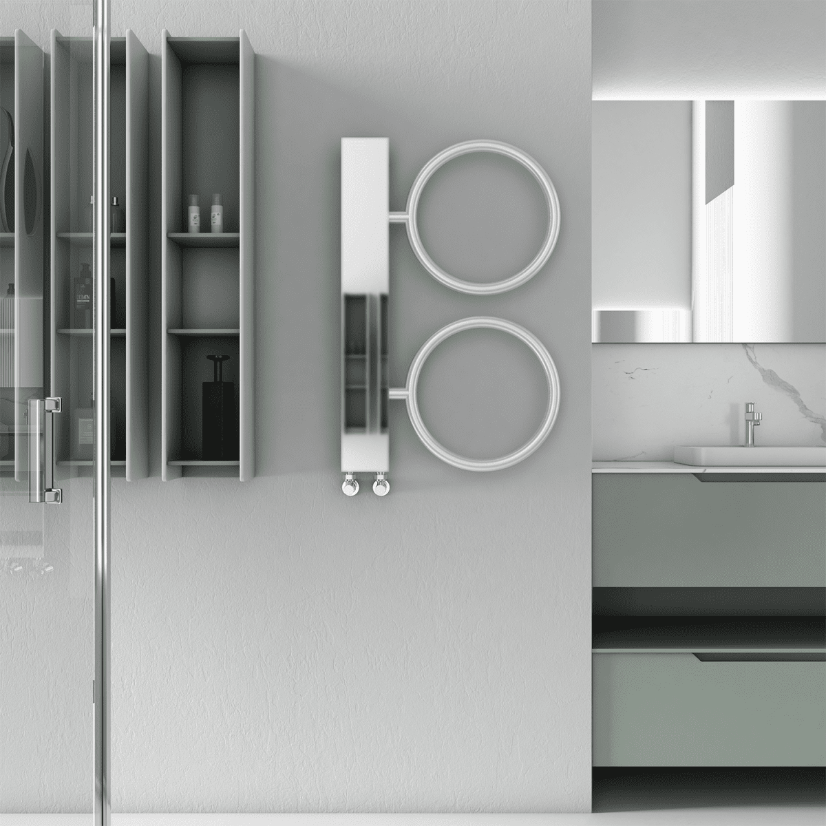 Carisa Castor Stainless Steel Heated Towel Rail – Satin Polished
