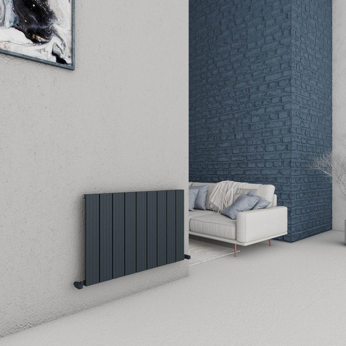 Carisa Chambord Aluminium Designer Radiator – Anthracite, horizontal