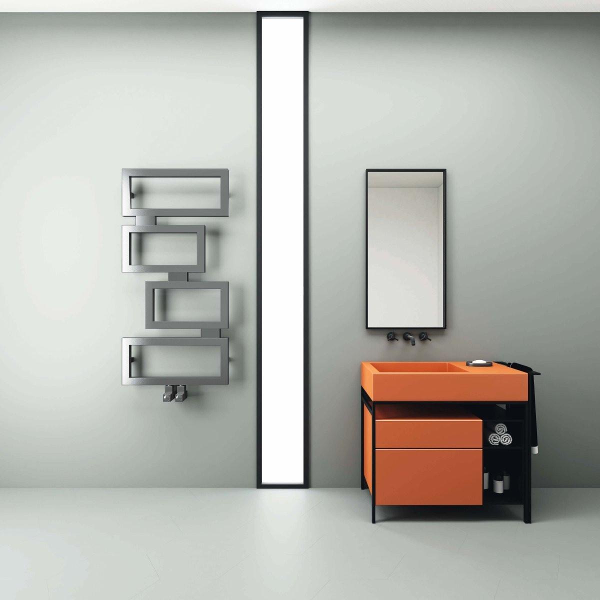 Carisa Clash Stainless Steel Heated Towel Rail – Satin Polished