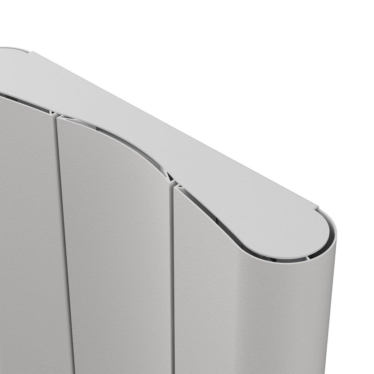 Carisa Curvy Aluminium Designer Radiator – White, vertical