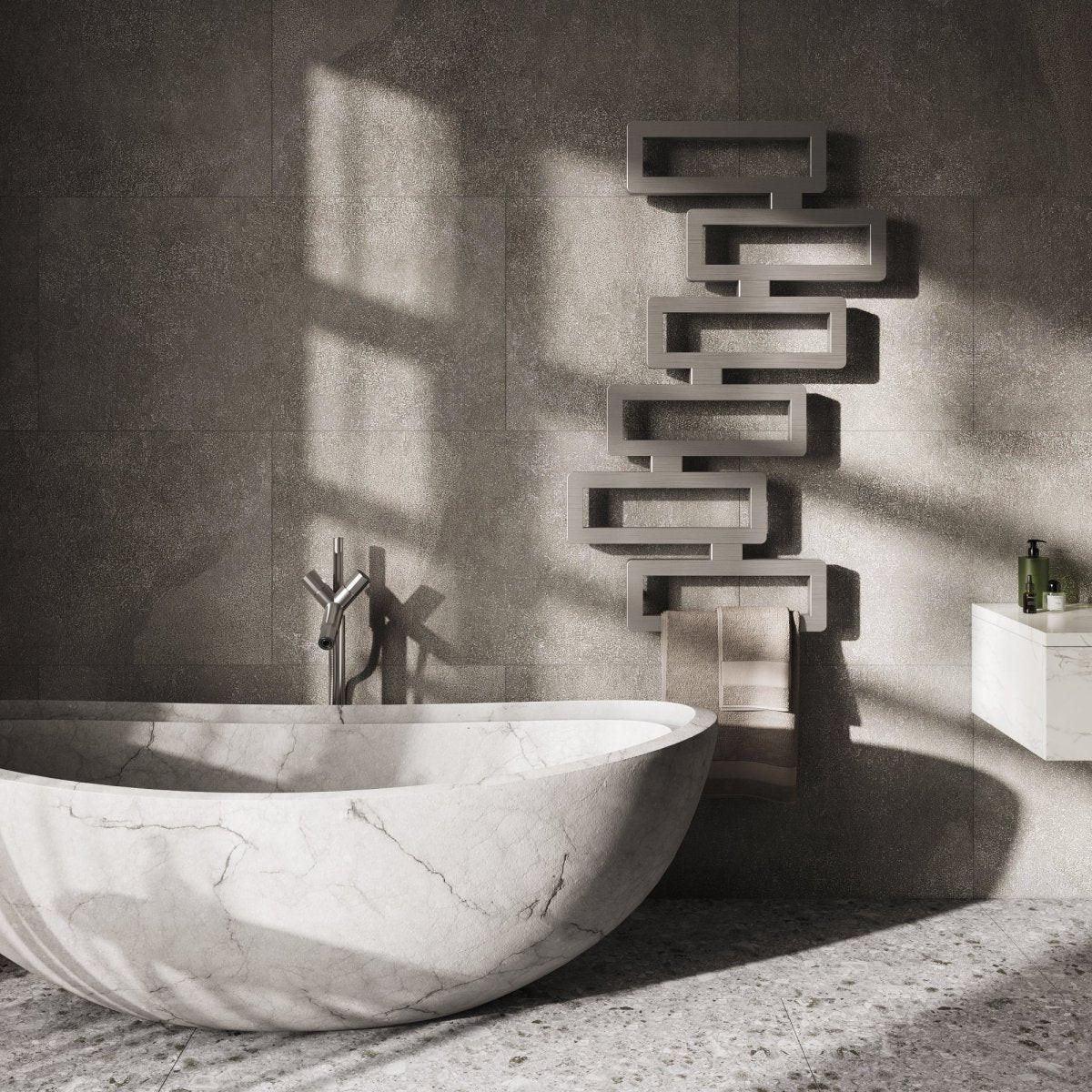 Carisa Domino Stainless Steel Heated Towel Rail – Mirror Polished